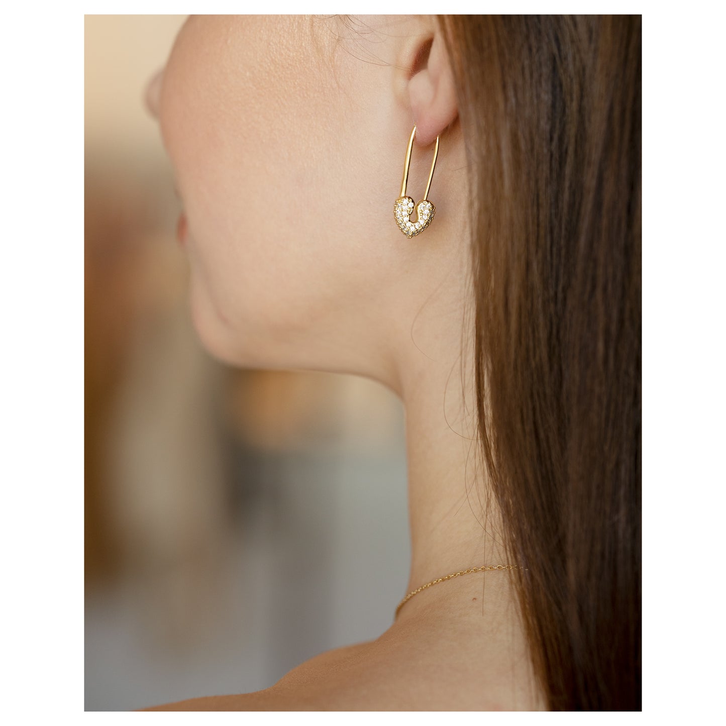 Herat Pin Teen Drop Earrings