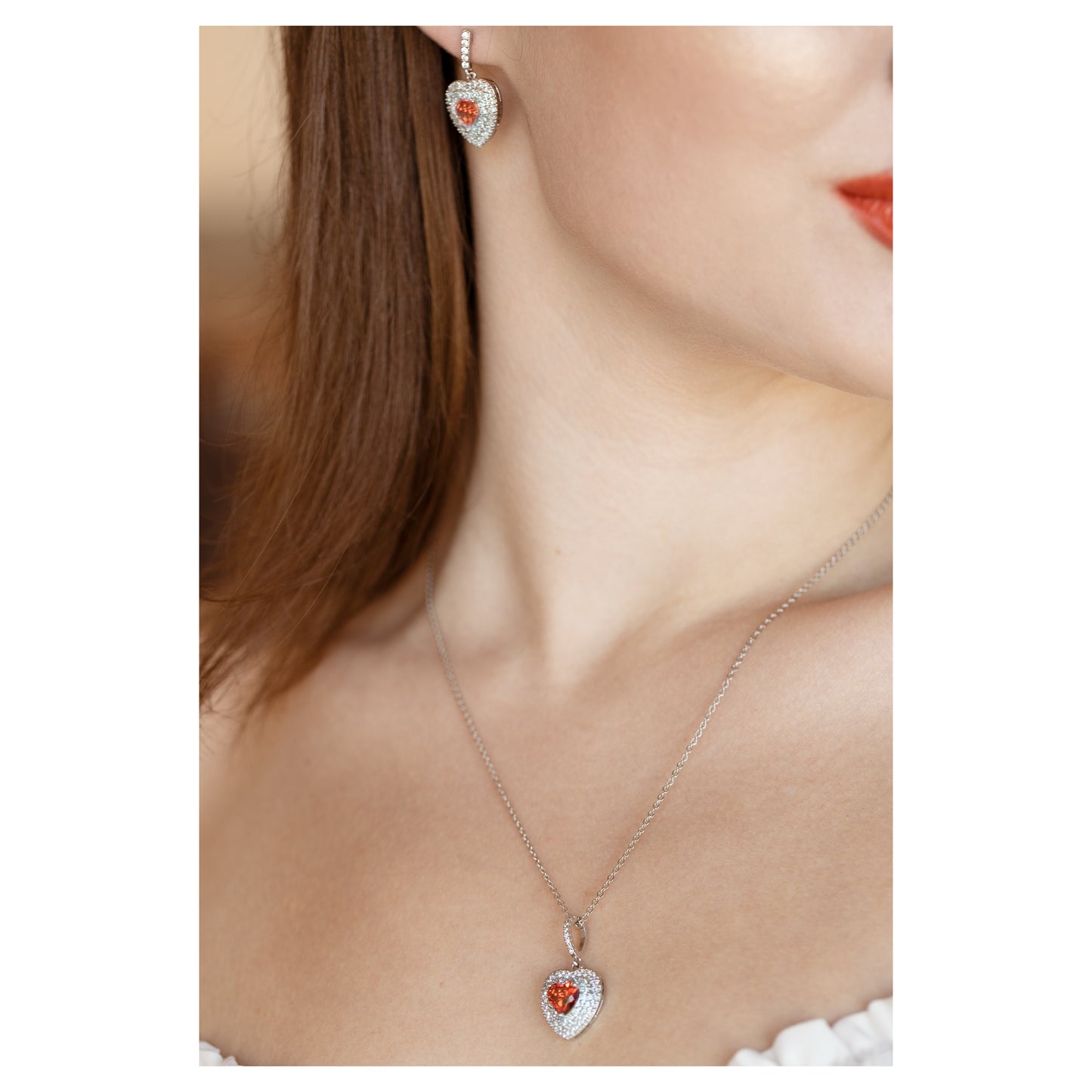 Red Heart Pendant Necklace