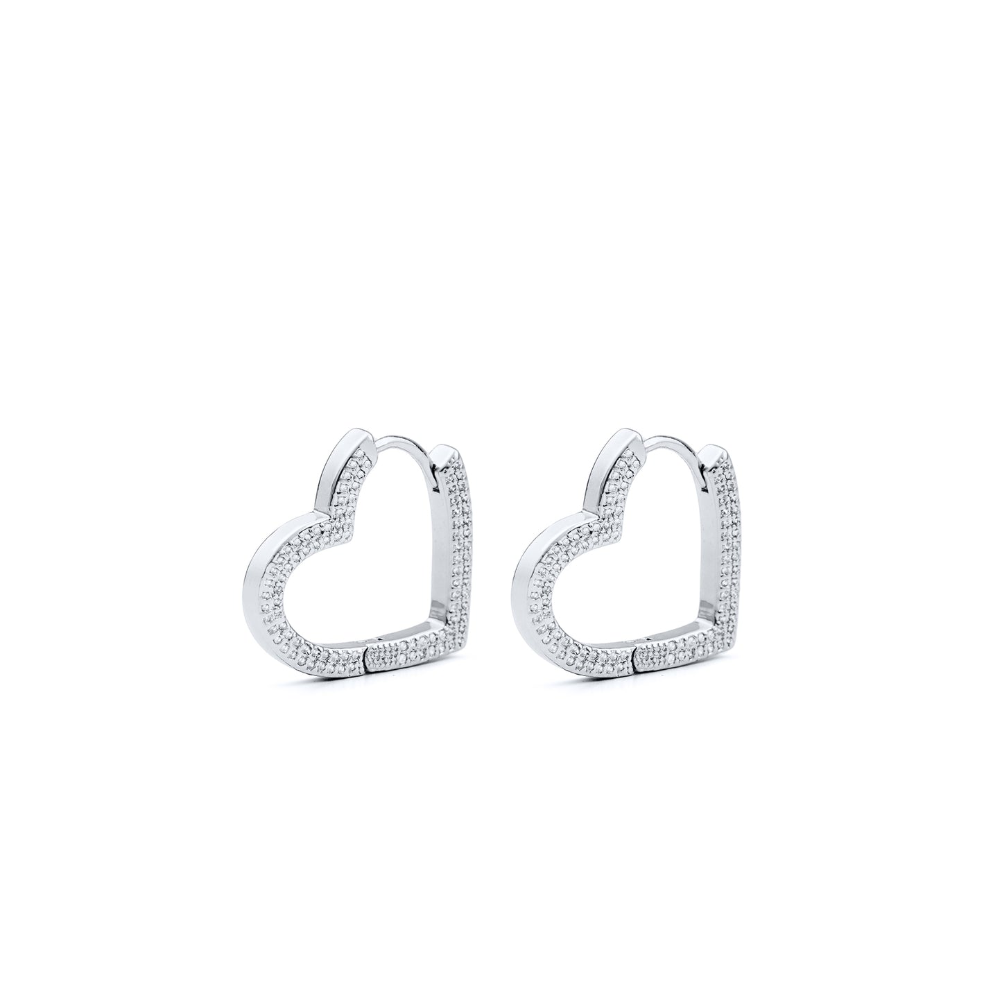 Heart Hoop Earrings