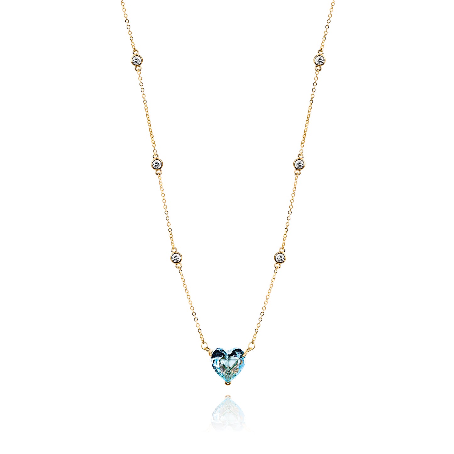 Blue Heart Necklace